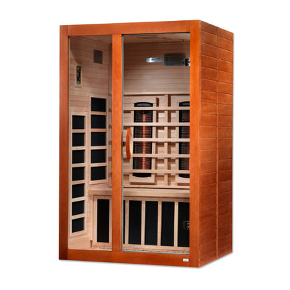 Dynamic Santiago 2-Person Full Spectrum Near Zero EMF (Under 2MG) FAR Infrared Sauna