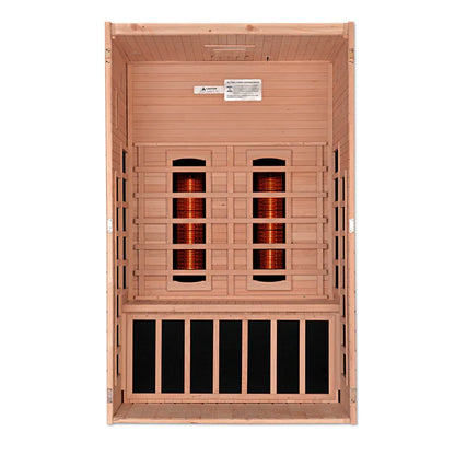 Dynamic Santiago 2-Person Full Spectrum Near Zero EMF (Under 2MG) FAR Infrared Sauna