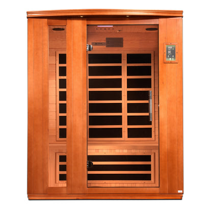 Dynamic Lugano 3-Person Full Spectrum Near Zero EMF (Under 2MG) FAR Infrared Sauna