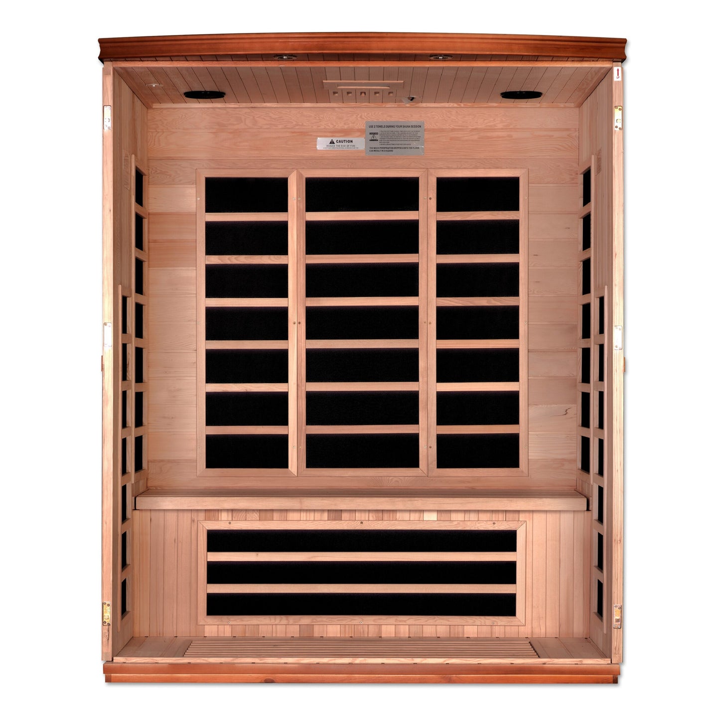 Dynamic Lugano 3-Person Full Spectrum Near Zero EMF (Under 2MG) FAR Infrared Sauna