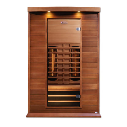 Maxxus 2-Person Full Spectrum Near Zero EMF Infrared Sauna - Canadian Red Cedar