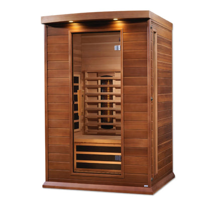 Maxxus 2-Person Full Spectrum Near Zero EMF Infrared Sauna - Canadian Red Cedar