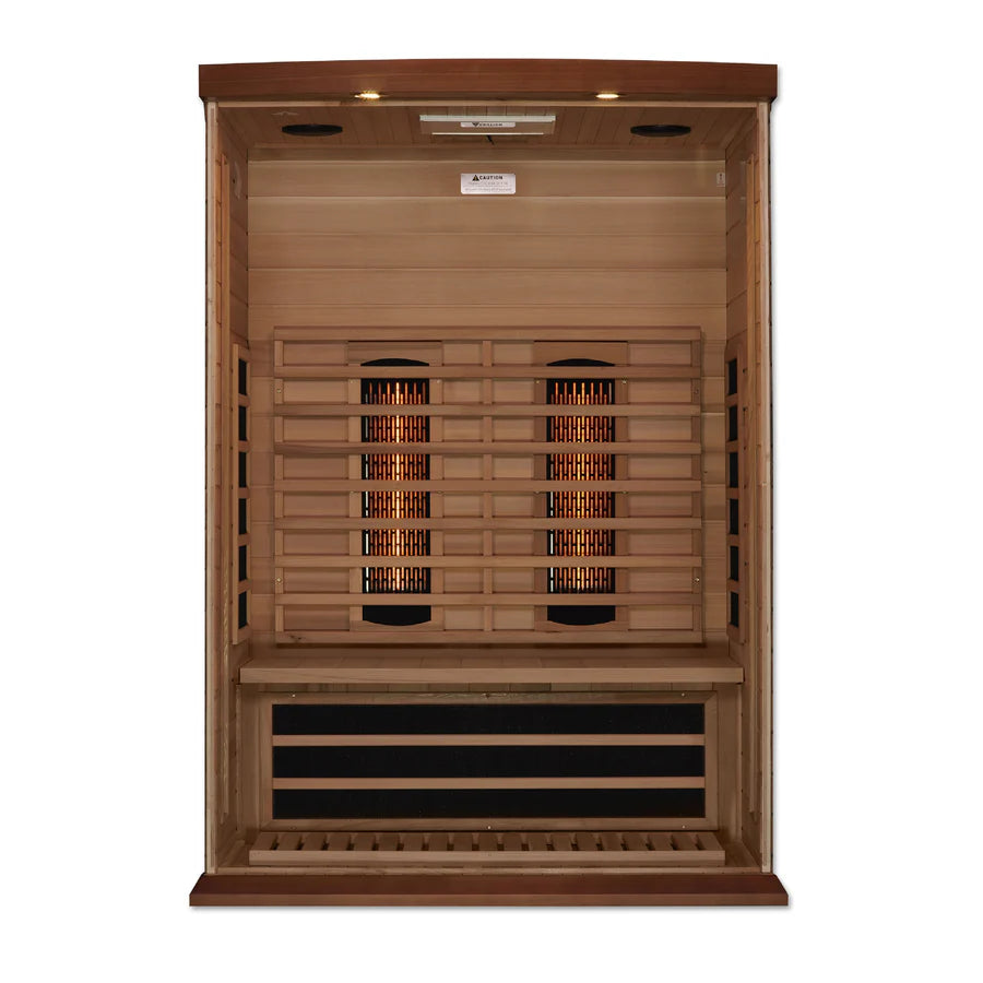 Maxxus 2-Person Full Spectrum Near Zero EMF Infrared Sauna - Canadian Red Cedar