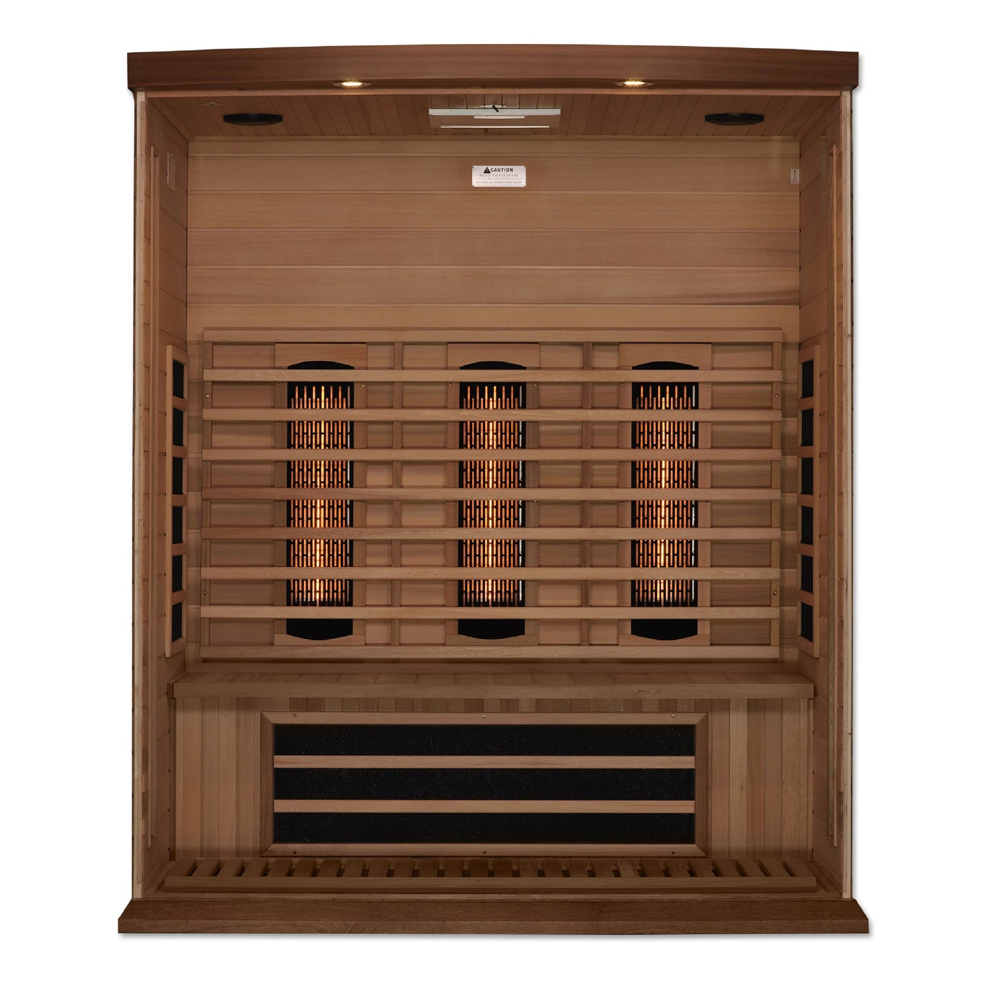 Maxxus 3-Person Full Spectrum Near Zero EMF Infrared Sauna - Canadian Red Cedar