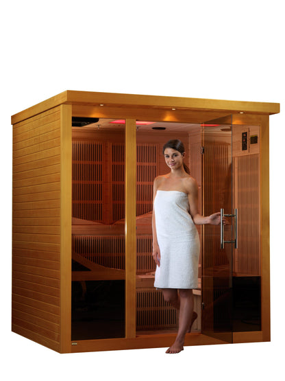 Dynamic Monaco 6-Person Ultra Low EMF (Under 3MG) FAR Infrared Sauna